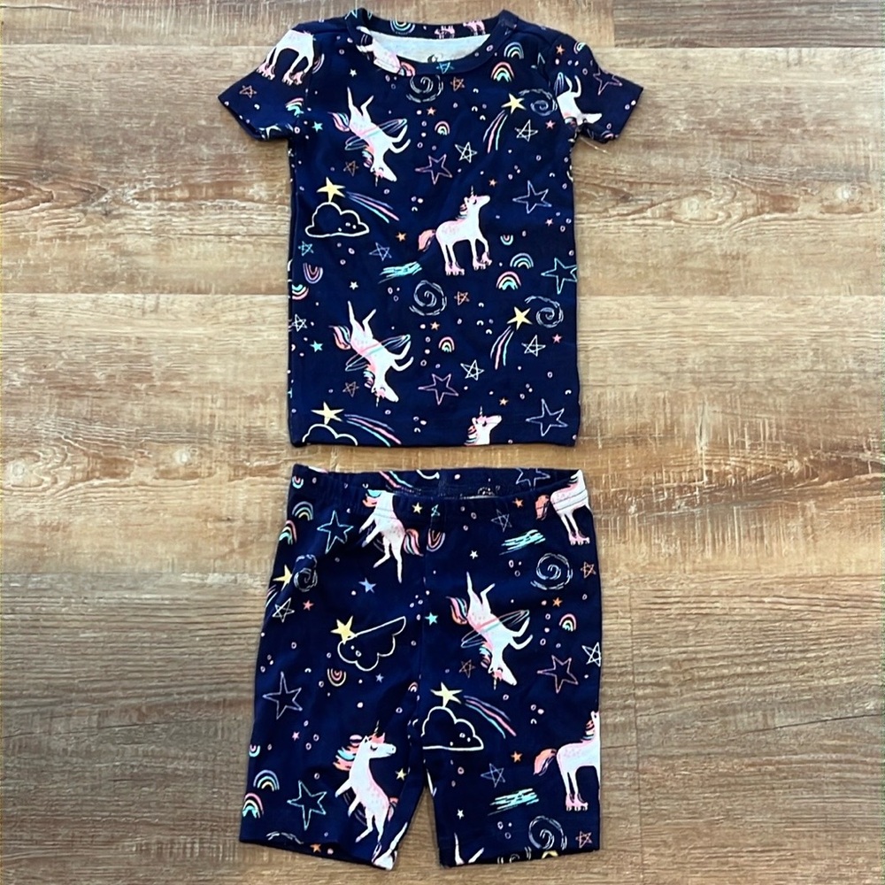 Fish stix 100% cotton pajama set includes T-shirt and shorts size 4T